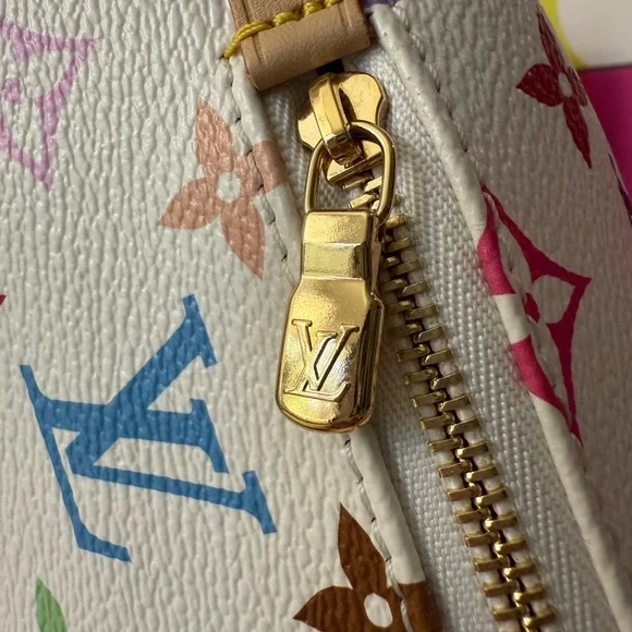 *100% AUTH* Louis Vuitton x Takashi Murakami – White Multicolored High-Rise - Picture 6 of 10